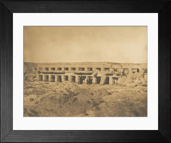 Framed Print : Promenoir de Thoutmes III - Dernieres galeries du Palais de Karnac (Thè Framed Print : Promenoir de Thoutmes III - Dernieres galeries du Palais de Karnac (Thè
