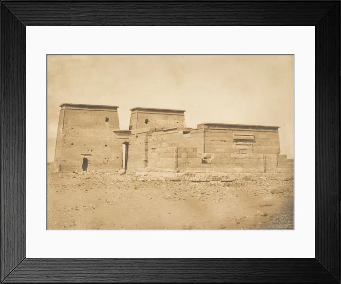 Framed Print : Vue generale du Temple de Dakkeh (Pselcis), prise au Nord, April 5, 1850 Framed Print : Vue generale du Temple de Dakkeh (Pselcis), prise au Nord, April 5, 1850