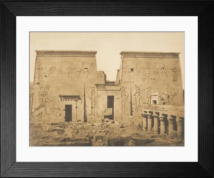 Framed Print : Dromos et Pylones du grand Temple d Isis, a Philae, April 13, 1850 Framed Print : Dromos et Pylones du grand Temple d Isis, a Philae, April 13, 1850
