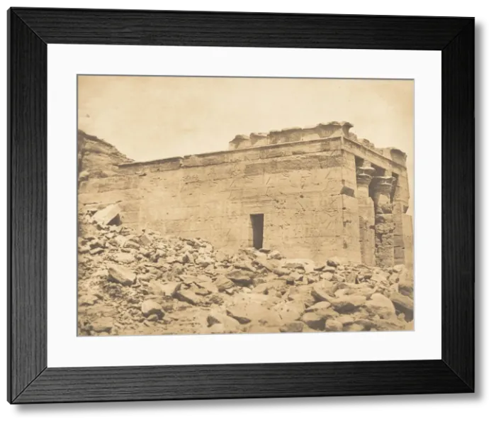 Framed Print : Vue du pronaos du Temple de Dandour (Tropique du Cancer), April 7, 1850 Framed Print : Vue du pronaos du Temple de Dandour (Tropique du Cancer), April 7, 1850