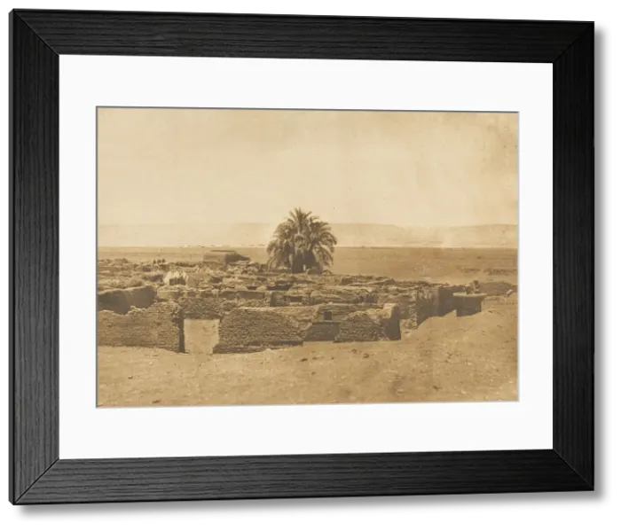 Framed Print : Vue du Village d Herment, 1849-50. Creator: Maxime du Camp Framed Print : Vue du Village d Herment, 1849-50. Creator: Maxime du Camp