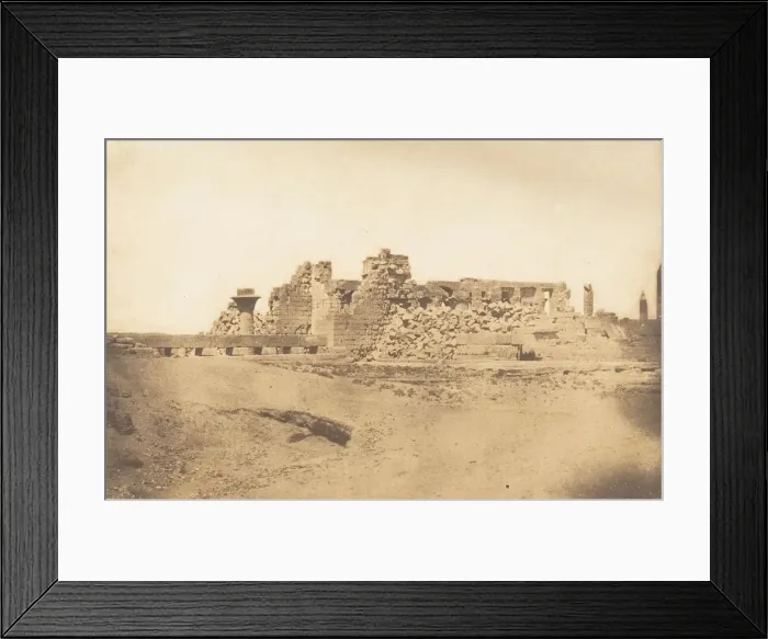 Framed Print : Ruines de la Salle Hypostyle du Palais de Karnac - Vue prise du Sud-Ouest, 1849-50 Framed Print : Ruines de la Salle Hypostyle du Palais de Karnac - Vue prise du Sud-Ouest, 1849-50