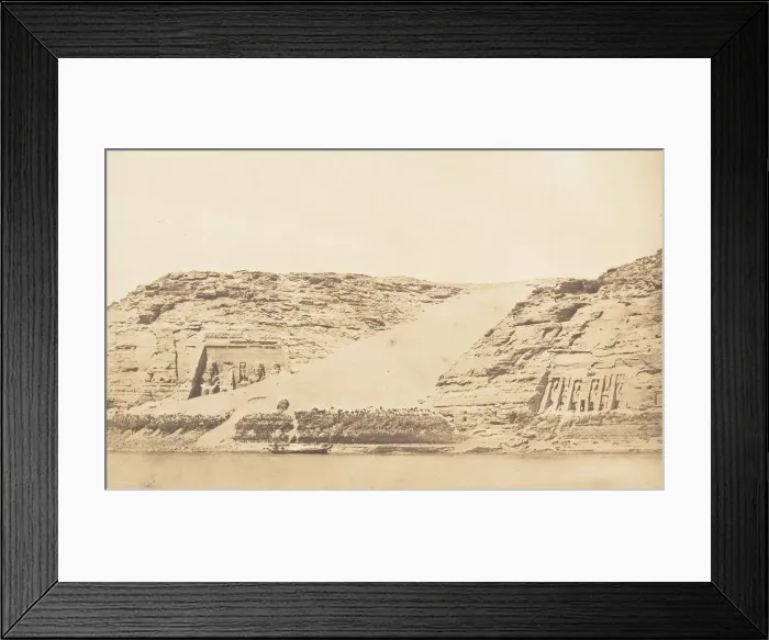 Framed Print : Vue generale des Speos de Phre et d Athor, a Abousembil Framed Print : Vue generale des Speos de Phre et d Athor, a Abousembil
