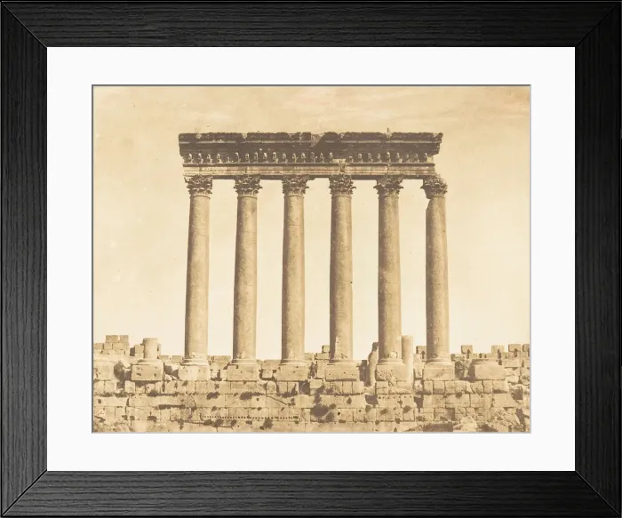 Framed Print : Colonnade du Temple du Soleil, a Baalbek (Heliopolis), September 15, 1850 Framed Print : Colonnade du Temple du Soleil, a Baalbek (Heliopolis), September 15, 1850