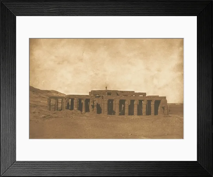 Framed Print : Vue generale des Ruines du Rhamesseum, a Thè