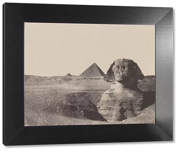 egypte Moyenne, Le Sphinx, December 1849, printed 1852. Creator: Maxime du Camp