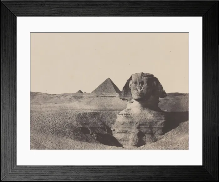 Framed Print : egypte Moyenne, Le Sphinx, December 1849, printed 1852. Creator: Maxime du Camp Framed Print : egypte Moyenne, Le Sphinx, December 1849, printed 1852. Creator: Maxime du Camp