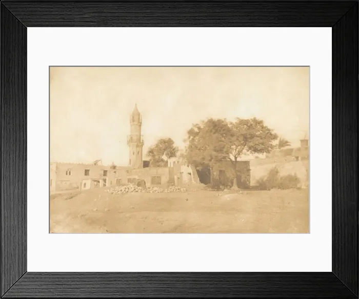 Framed Print : Vue prise a Beni-Souef, 1850. Creator: Maxime du Camp Framed Print : Vue prise a Beni-Souef, 1850. Creator: Maxime du Camp