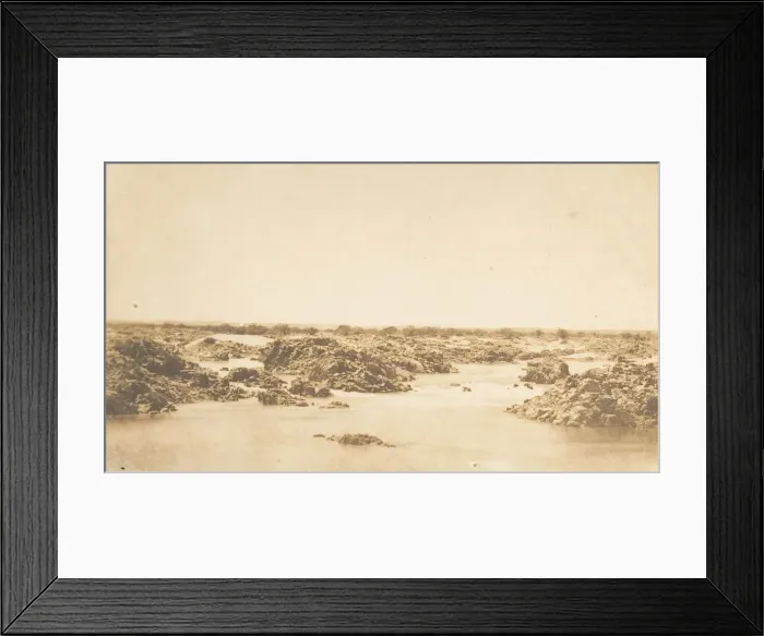Framed Print : Vue des rapides de la Seconde Cataracte, March 1850. Creator: Maxime du Camp Framed Print : Vue des rapides de la Seconde Cataracte, March 1850. Creator: Maxime du Camp