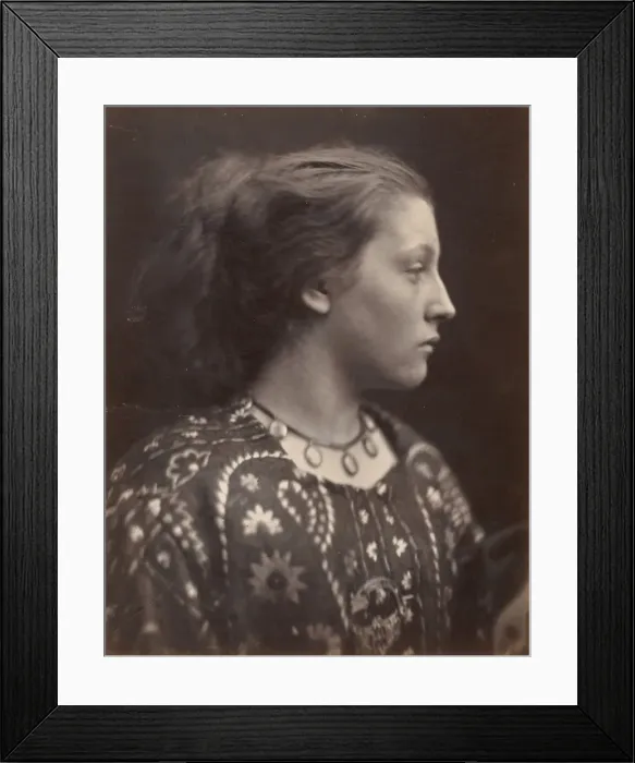 Framed Print : Sappho, 1865. Creator: Julia Margaret Cameron Framed Print : Sappho, 1865. Creator: Julia Margaret Cameron