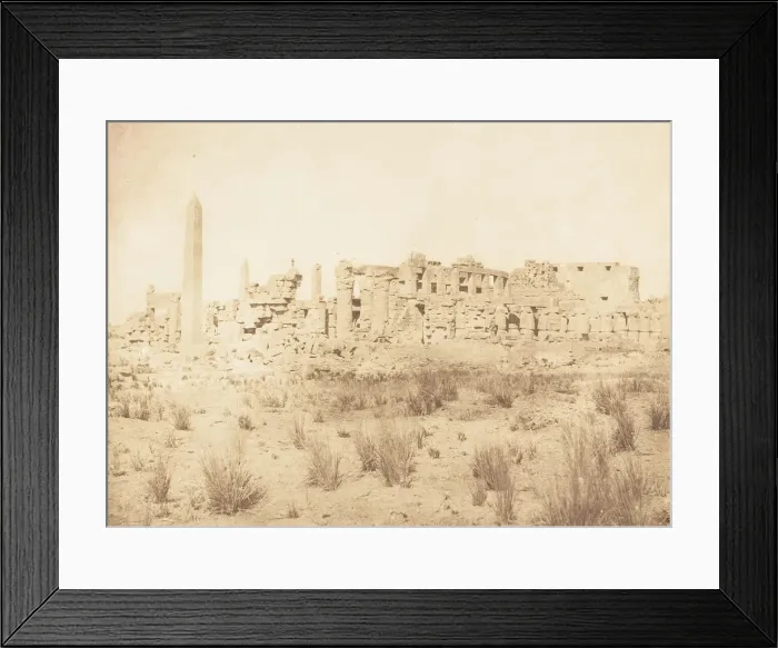 Framed Print : Vue generale des ruines du Palais de Karnac, prise du Nord, 1849-50 Framed Print : Vue generale des ruines du Palais de Karnac, prise du Nord, 1849-50
