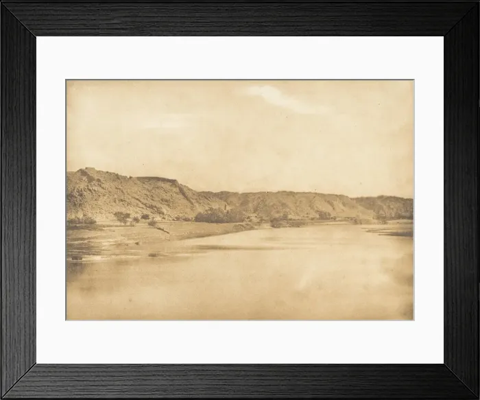 Framed Print : Vue prise au Sud-Est de Philae - Village d El-Bab, 1849-50. Creator: Maxime du Camp Framed Print : Vue prise au Sud-Est de Philae - Village d El-Bab, 1849-50. Creator: Maxime du Camp