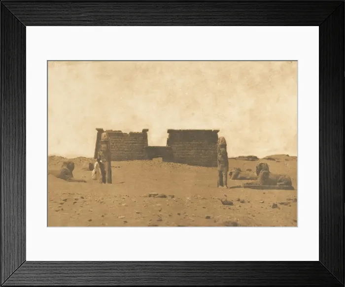 Framed Print : Dromos du Temple de Sebona, April 3, 1850. Creator: Maxime du Camp Framed Print : Dromos du Temple de Sebona, April 3, 1850. Creator: Maxime du Camp