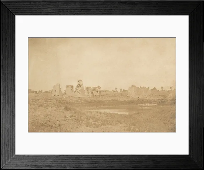 Framed Print : Vue des propylees du palais de Karnac, prise du Sud-Est, 1849-50 Framed Print : Vue des propylees du palais de Karnac, prise du Sud-Est, 1849-50