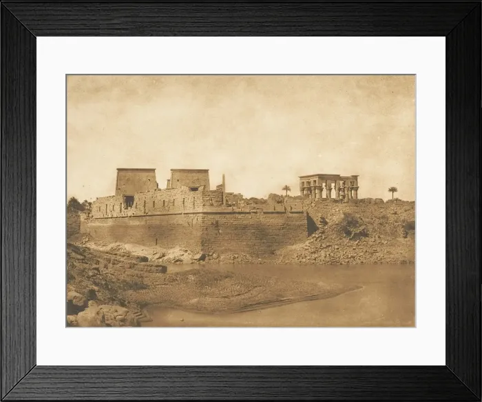 Framed Print : Vue generale de l ile de Philae, prise de la pointe Sud de l ile de Begueh Framed Print : Vue generale de l ile de Philae, prise de la pointe Sud de l ile de Begueh