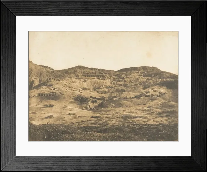 Framed Print : Vue generale de la Necropole de Thebes (Gournah), 1849-50 Framed Print : Vue generale de la Necropole de Thebes (Gournah), 1849-50