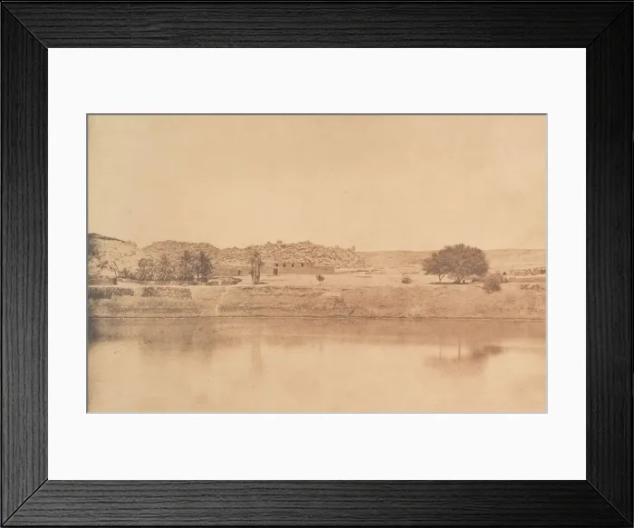 Framed Print : Vue prise a l Est de Philae - Village de Abou-Kouli; Route d Assouan, 1849-50 Framed Print : Vue prise a l Est de Philae - Village de Abou-Kouli; Route d Assouan, 1849-50