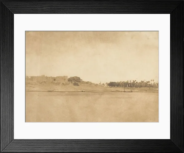 Framed Print : Vue generale d Esne (No. 3, pointe Nord), 1849-50. Creator: Maxime du Camp Framed Print : Vue generale d Esne (No. 3, pointe Nord), 1849-50. Creator: Maxime du Camp
