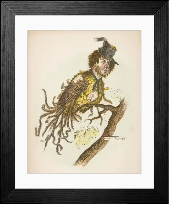 Framed Print : Alms House Bird, from The Comic Natural History of the Human Race, 1851 Framed Print : Alms House Bird, from The Comic Natural History of the Human Race, 1851