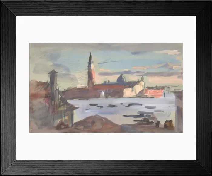 Framed Print : San Giorgio Maggiore, Venice, 1840-1906. Creator: Hercules Brabazon Brabazon Framed Print : San Giorgio Maggiore, Venice, 1840-1906. Creator: Hercules Brabazon Brabazon