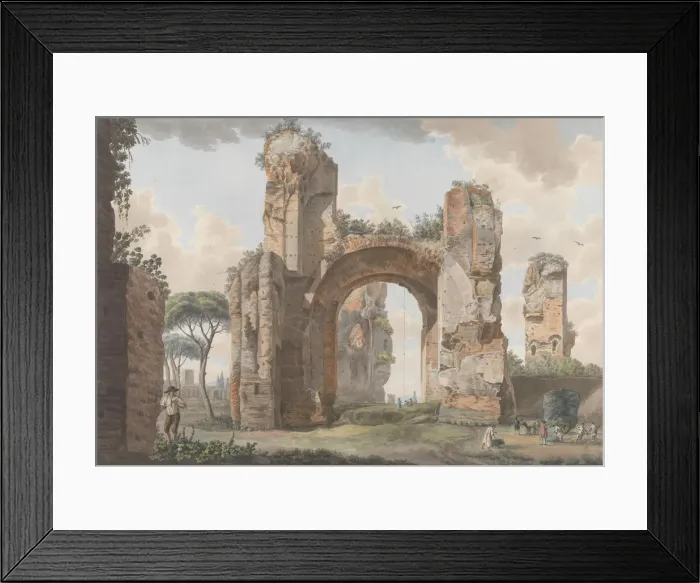 Framed Print : Interior of the Baths at Caracalla, ca. 1780. Creators: Giovanni Volpato, Louis Ducros Framed Print : Interior of the Baths at Caracalla, ca. 1780. Creators: Giovanni Volpato, Louis Ducros