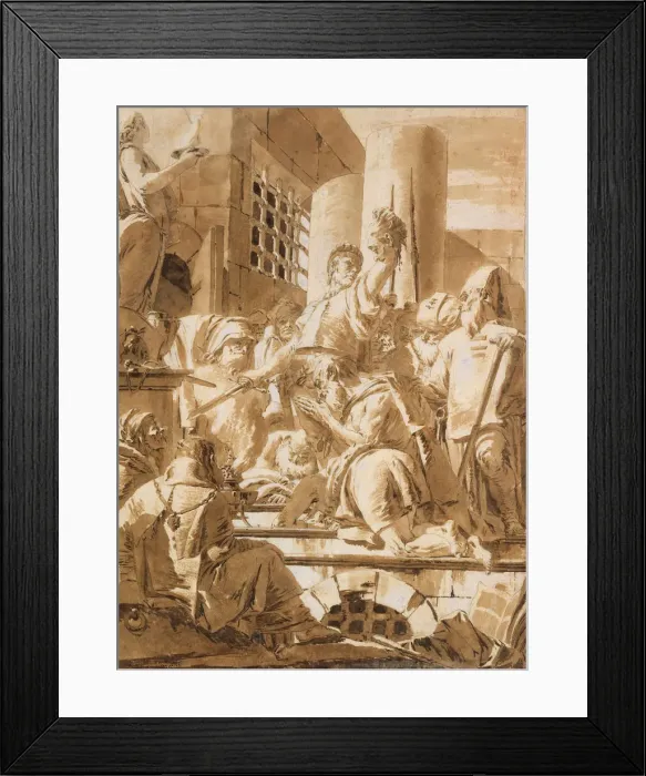 Framed Print : Beheading of Two Male Saints, 1696-1770. Creator: Giovanni Battista Tiepolo Framed Print : Beheading of Two Male Saints, 1696-1770. Creator: Giovanni Battista Tiepolo