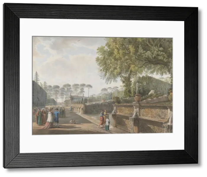 Framed Print : Villa Pamphili, ca. 1780. Creators: Giovanni Volpato, Louis Ducros Framed Print : Villa Pamphili, ca. 1780. Creators: Giovanni Volpato, Louis Ducros