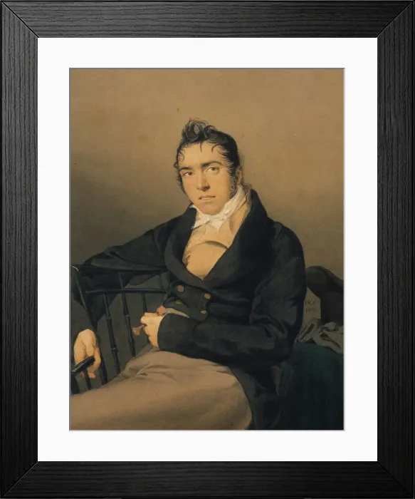 Framed Print : Allan Melville, 1810. Creator: John Rubens Smith Framed Print : Allan Melville, 1810. Creator: John Rubens Smith
