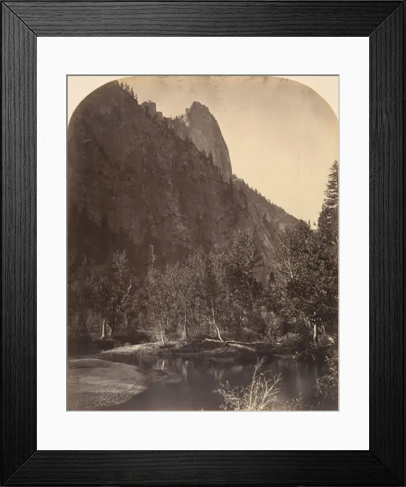 Framed Print : River View, Sentinel, 3270 Feet, 1861. Creator: Carleton Emmons Watkins Framed Print : River View, Sentinel, 3270 Feet, 1861. Creator: Carleton Emmons Watkins