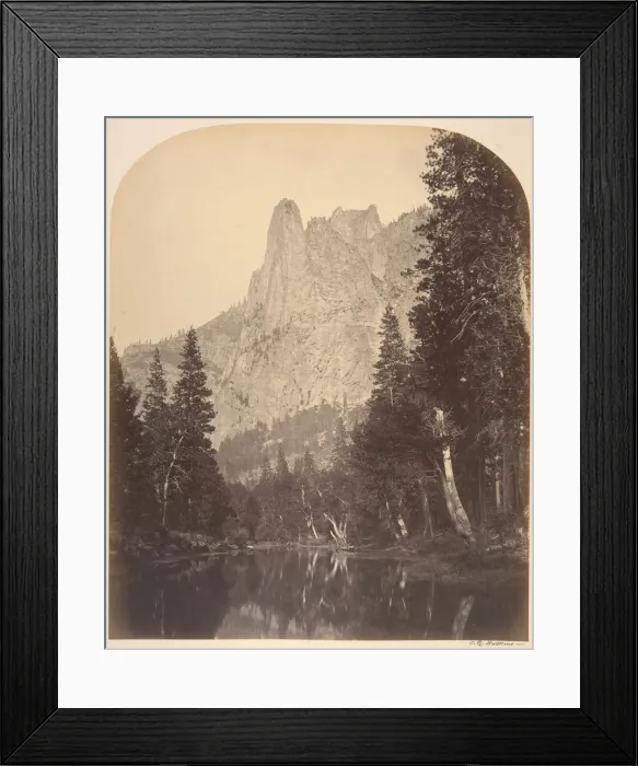 Framed Print : River View, Sentinel, 3270 Feet, 1861. Creator: Carleton Emmons Watkins Framed Print : River View, Sentinel, 3270 Feet, 1861. Creator: Carleton Emmons Watkins
