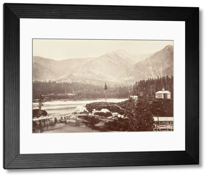 Framed Print : Cascades, Oregon, 1867, printed ca. 1876. Creator: Carleton Emmons Watkins Framed Print : Cascades, Oregon, 1867, printed ca. 1876. Creator: Carleton Emmons Watkins