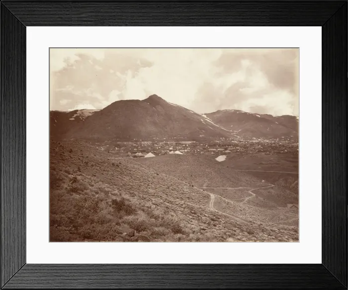 Framed Print : Virginia City, 1875, printed ca. 1876. Creator: Carleton Emmons Watkins Framed Print : Virginia City, 1875, printed ca. 1876. Creator: Carleton Emmons Watkins