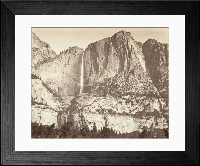 Framed Print : Yosemite Falls, 2, 634 feet, ca. 1872, printed ca. 1876. Creator: Carleton Emmons Watkins Framed Print : Yosemite Falls, 2, 634 feet, ca. 1872, printed ca. 1876. Creator: Carleton Emmons Watkins