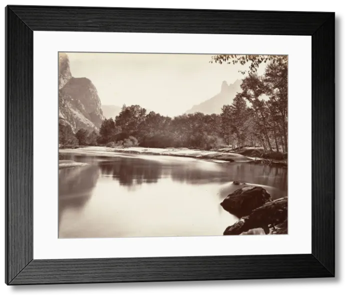 Framed Print : Looking Up Yosemite Valley, ca. 1872, printed ca. 1876. Creator: Carleton Emmons Watkins Framed Print : Looking Up Yosemite Valley, ca. 1872, printed ca. 1876. Creator: Carleton Emmons Watkins