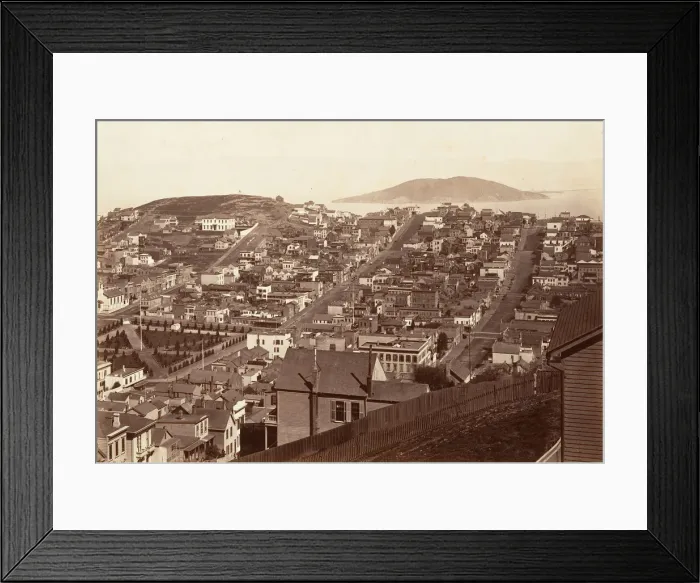 Framed Print : San Francisco, 1864, printed ca. 1876. Creator: Carleton Emmons Watkins Framed Print : San Francisco, 1864, printed ca. 1876. Creator: Carleton Emmons Watkins