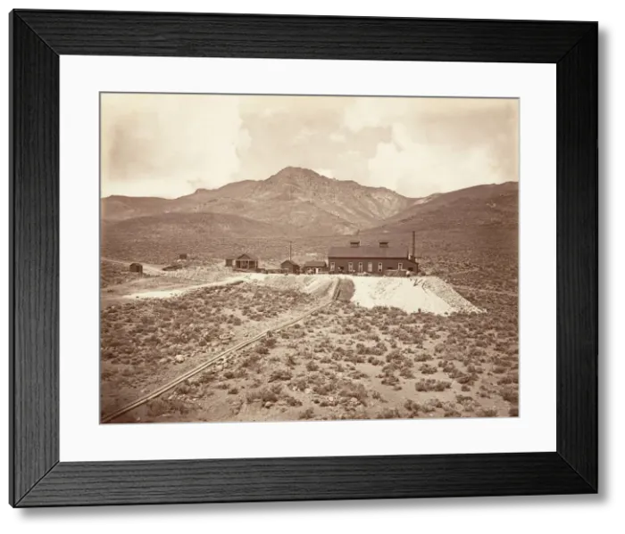 Framed Print : Buildings of Sutro Tunnel, 1875, printed ca. 1876. Creator: Carleton Emmons Watkins Framed Print : Buildings of Sutro Tunnel, 1875, printed ca. 1876. Creator: Carleton Emmons Watkins