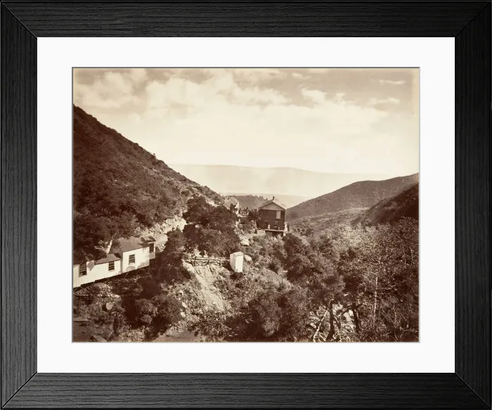 Framed Print : Hot Sulphur Springs, Santa Barbara, 1876, printed ca. 1876 Framed Print : Hot Sulphur Springs, Santa Barbara, 1876, printed ca. 1876