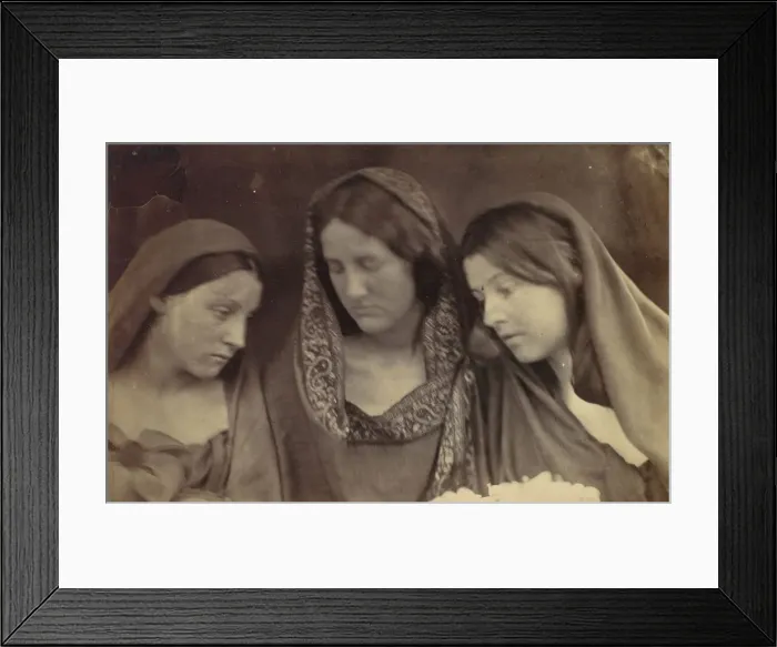 Framed Print : Daughters of Jerusalem, 1865. Creator: Julia Margaret Cameron Framed Print : Daughters of Jerusalem, 1865. Creator: Julia Margaret Cameron