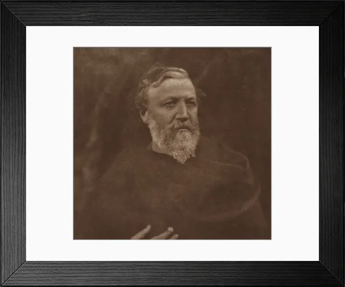 Framed Print : Robert Browning, May 1865, printed ca. 1902. Creator: Julia Margaret Cameron Framed Print : Robert Browning, May 1865, printed ca. 1902. Creator: Julia Margaret Cameron