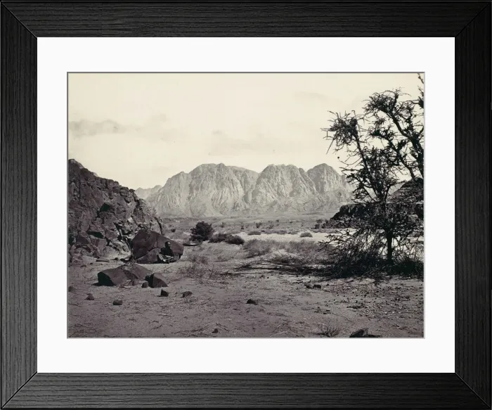 Framed Print : The Written Valley, Sinai, ca. 1857. Creator: Francis Frith Framed Print : The Written Valley, Sinai, ca. 1857. Creator: Francis Frith
