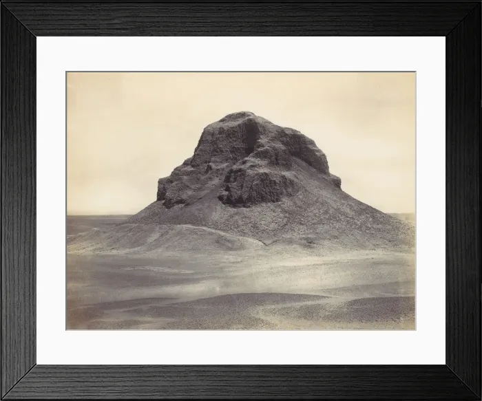 Framed Print : Pyramid at Dahshur, ca. 1857. Creator: Francis Frith Framed Print : Pyramid at Dahshur, ca. 1857. Creator: Francis Frith