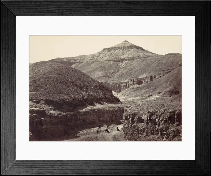 Framed Print : Valley of the Tombs of the Kings, Thebes, 1857. Creator: Francis Frith Framed Print : Valley of the Tombs of the Kings, Thebes, 1857. Creator: Francis Frith