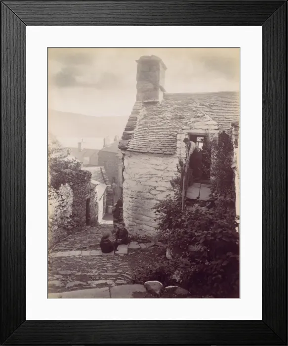 Framed Print : Old Barmouth, 1870s. Creator: Francis Bedford Framed Print : Old Barmouth, 1870s. Creator: Francis Bedford