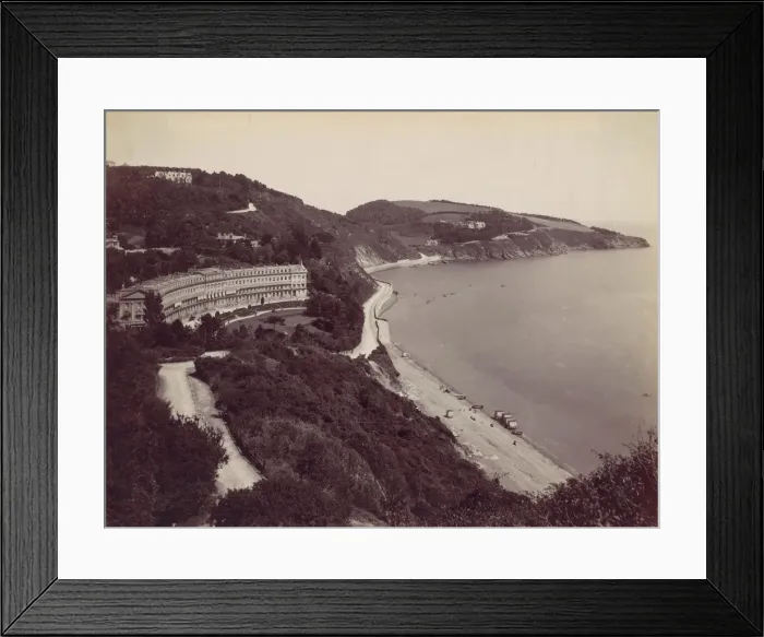 Framed Print : Torquay, Hesketh Crescent and Meadfoot, 1870s. Creator: Francis Bedford Framed Print : Torquay, Hesketh Crescent and Meadfoot, 1870s. Creator: Francis Bedford