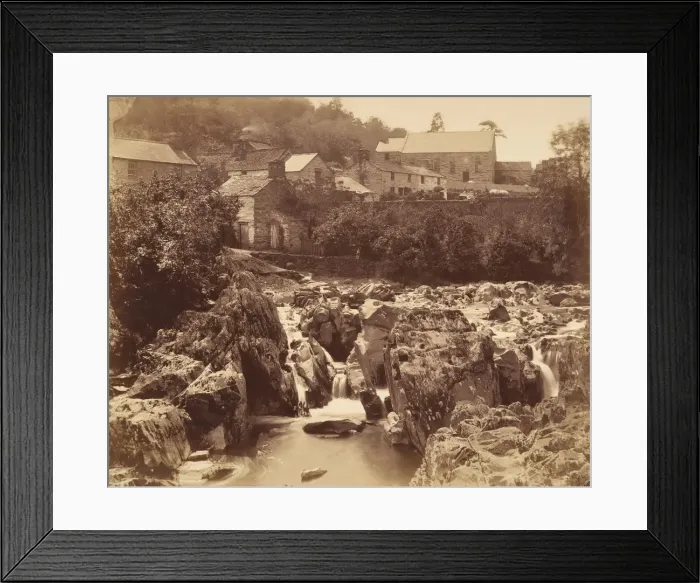 Framed Print : At Pont y pair, Bettws-y-Coed, North Wales, 1856. Creator: Francis Bedford