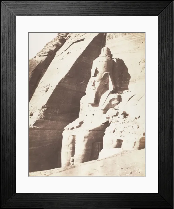 Framed Print : Abou Sembil, Grand Speos - Statues Colossales, Vues de Trois-Quarts, 1851-52 Framed Print : Abou Sembil, Grand Speos - Statues Colossales, Vues de Trois-Quarts, 1851-52