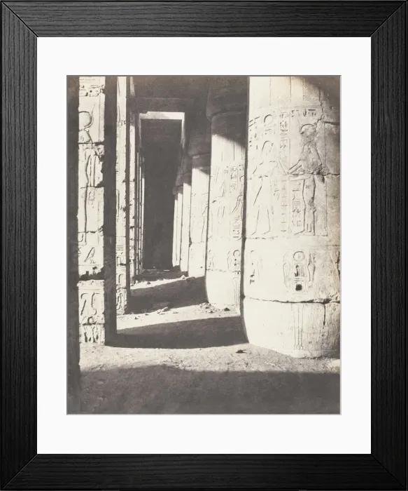 Framed Print : Medinet-Abou (Thebes), Constructions Posterieures - Deuxieme Cour - Ga Framed Print : Medinet-Abou (Thebes), Constructions Posterieures - Deuxieme Cour - Ga