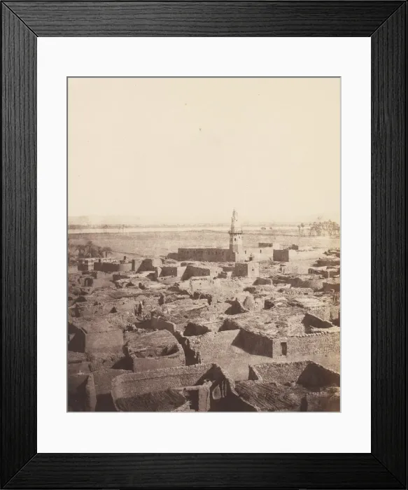 Framed Print : Edfou, Aspect Generale de la Ville Vue de la Plateforme Centrale du Py Framed Print : Edfou, Aspect Generale de la Ville Vue de la Plateforme Centrale du Py