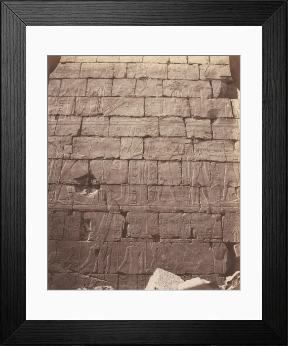 Framed Print : Karnak (Thebes), Palais - Salle Hypostyle - Decoration de la Paroi Int Framed Print : Karnak (Thebes), Palais - Salle Hypostyle - Decoration de la Paroi Int