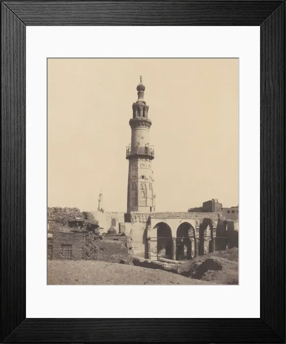 Framed Print : Djirdjeh, Mosquee en Ruines Sur le Bord du Nil, 1851-52, printed 1853-54 Framed Print : Djirdjeh, Mosquee en Ruines Sur le Bord du Nil, 1851-52, printed 1853-54
